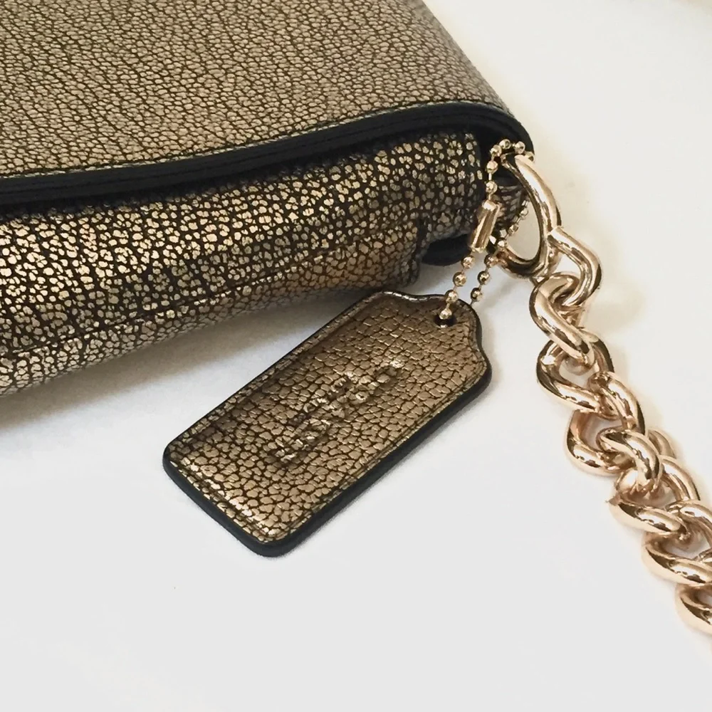Coach crossbody metallic